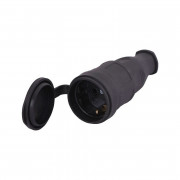 Штепсель (разъем)с заглушкой каучук 2Р-РЕ 16А 220-240В IP44 4002 (908789) Турция CB