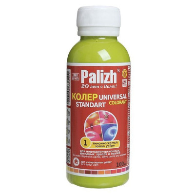 №01 Паста колер. универс. "Palizh" STANDART (100 г) лим-желт. (6шт) №01 Паста колер. универс. "Palizh" STANDART (100 г) лим-желт. (6шт)