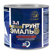 Грунт-эмаль быстросохнущая ЧЕРНАЯ 1,9кг