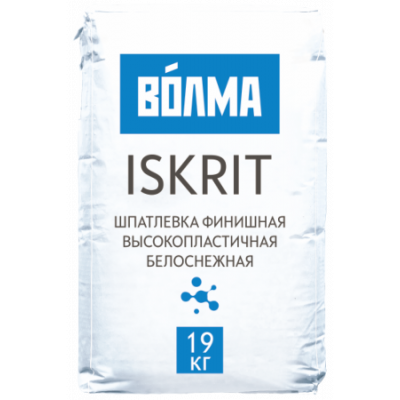 Шпаклевка финишная "ВОЛМА-ISKRIT" 19 кг БЕЛАЯ (на основе полимерного вяжущего) (60) Шпаклевка финишная "ВОЛМА-ISKRIT" 19 кг БЕЛАЯ (на основе полимерного вяжущего) (60)