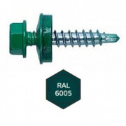 Саморез кровельный Daxmer 4,8х 35 RAL6005 зеленый