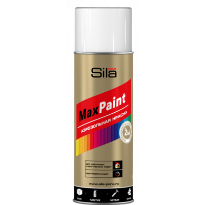 Эмаль аэроз. Sila HOME Max Paint универс. БЕЛЫЙ ГЛЯНЦЕВЫЙ 520мл RAL9003 (12) Эмаль аэроз. Sila HOME Max Paint универс. БЕЛЫЙ ГЛЯНЦЕВЫЙ 520мл RAL9003 (12)