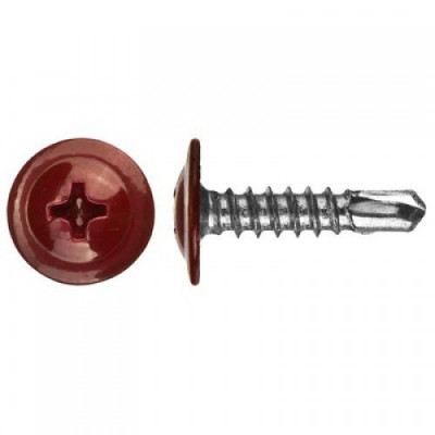Саморез ПШС 4,2х16 RAL 3005 (1000 шт) Саморез ПШС 4,2х16 RAL 3005 (1000 шт)