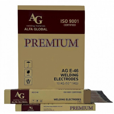 Электроды AG E-46 PREMIUM d=4,0мм (1 кг) Электроды AG E-46 PREMIUM d=4,0мм (1 кг)