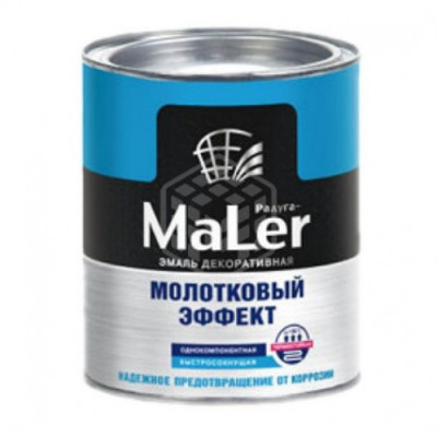 Эмаль ЧЕРНАЯ 0,8л с молотковым эффектом РАДУГА Эмаль ЧЕРНАЯ 0,8л с молотковым эффектом РАДУГА