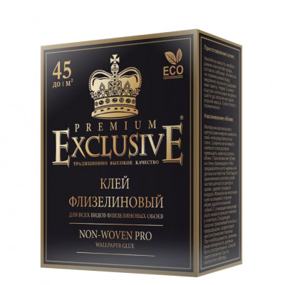 Клей для обоев EXCLUSIVE PRO флизелиновый 250 гр (картон) Клей для обоев EXCLUSIVE PRO флизелиновый 250 гр (картон)