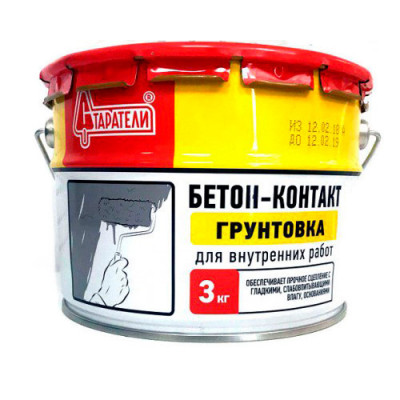 Грунтовка БЕТОН-КОНТАКТ 3кг "Старатели" Грунтовка БЕТОН-КОНТАКТ 3кг "Старатели"