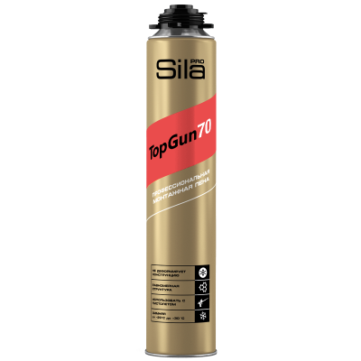 Пена монтажная SILA Pro TopGun 70 , 880мл, (12шт) Пена монтажная SILA Pro TopGun 70 , 880мл, (12шт)
