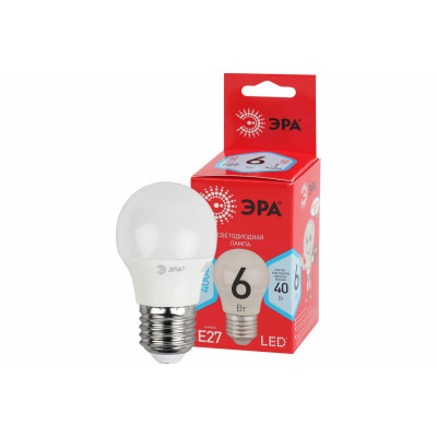 Светодиодная лампа ЭРА LED smd Р45-6w-840-E27 eco Б0020630 Светодиодная лампа ЭРА LED smd Р45-6w-840-E27 eco Б0020630