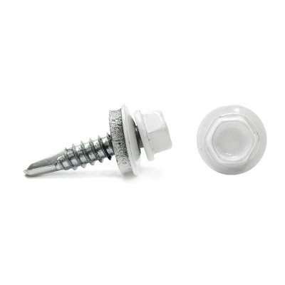 Саморез кровельный Daxmer 4,8х 19 RAL9003 (250) Саморез кровельный Daxmer 4,8х 19 RAL9003 (250)