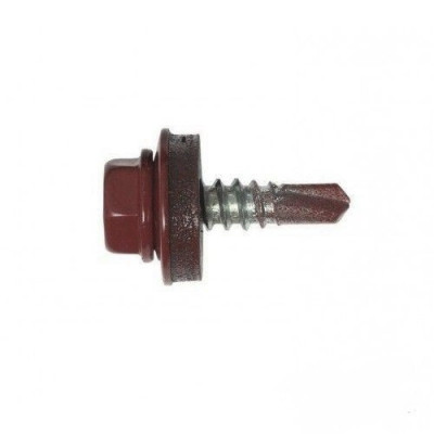 Саморез М ш/гр. с рез. прок EPDM (св.№3) 5,5x19 вишня 3005 (250шт) Саморез М ш/гр. с рез. прок EPDM (св.№3) 5,5x19 вишня 3005 (250шт)
