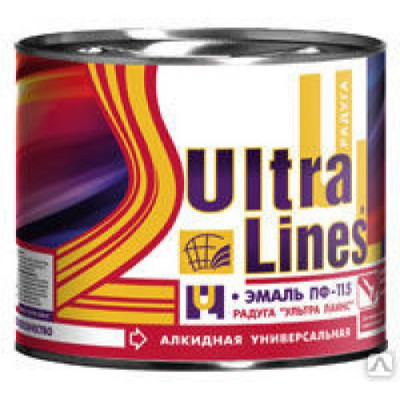Эмаль ПФ-115 ЖЕЛТАЯ 2,6 кг ULTRA LINES Эмаль ПФ-115 ЖЕЛТАЯ 2,6 кг ULTRA LINES