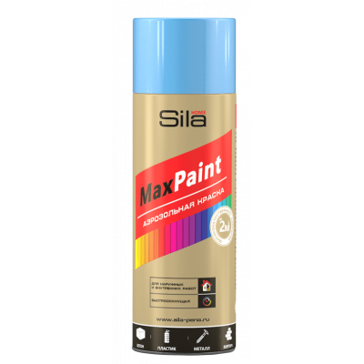 Эмаль аэроз. Sila HOME Max Paint универс. ГОЛУБОЙ 520мл RAL5012 Эмаль аэроз. Sila HOME Max Paint универс. ГОЛУБОЙ 520мл RAL5012