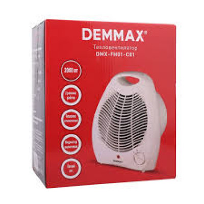 Тепловентилятор Demmax DMX-FH01-C01 2кВт 2реж 0741 Тепловентилятор Demmax DMX-FH01-C01 2кВт 2реж 0741