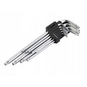 Набор ключей-звездочек TORX T10-T50 (длинные) KW