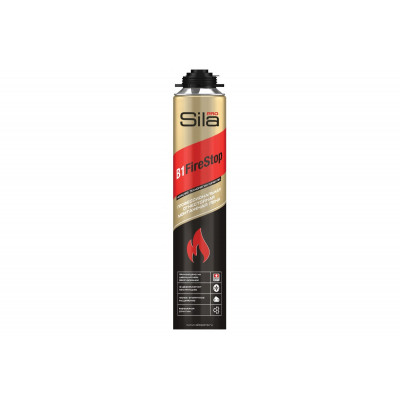 Пена монтажная SILA Pro В1 Firestop ОГНЕСТОЙКАЯ проф. 750мл (12шт) Пена монтажная SILA Pro В1 Firestop ОГНЕСТОЙКАЯ проф. 750мл (12шт)