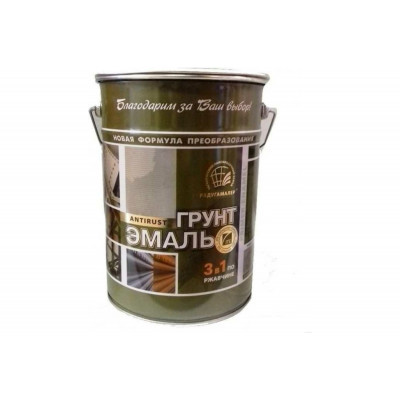 Грунт-эмаль (3в1) СЕРАЯ 10кг Грунт-эмаль (3в1) СЕРАЯ 10кг
