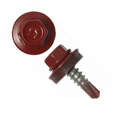Саморез кровельный Daxmer 4,8х 19 RAL3005 (250) Саморез кровельный Daxmer 4,8х 19 RAL3005 (250)