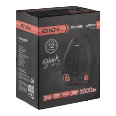 Тепловентилятор Engy EN-509, 2кВт,3 режима, black 0 20300 Тепловентилятор Engy EN-509, 2кВт,3 режима, black 0 20300