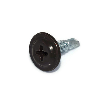 Саморез ПШС 4,2х19 RAL 9005 черный (1000 шт) Саморез ПШС 4,2х19 RAL 9005 черный (1000 шт)