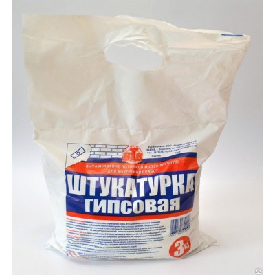 ШТУКАТУРКА гипсовая ВТВ 3кг ШТУКАТУРКА гипсовая ВТВ 3кг
