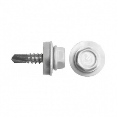 Саморез кровельный Daxmer 4,8х 35 RAL9003 (250 шт) Саморез кровельный Daxmer 4,8х 35 RAL9003 (250 шт)