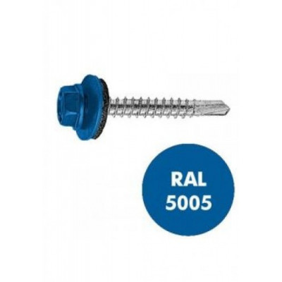 Саморез кровельный Daxmer 4,8х 29 RAL5005 (250 шт) Саморез кровельный Daxmer 4,8х 29 RAL5005 (250 шт)