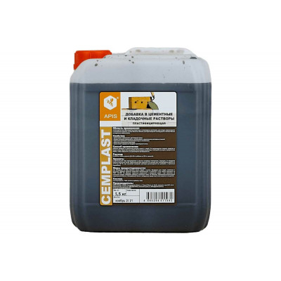Пластификатор APIS CEMPLAST 11 кг пластифицирующая в штукатурные и кладочные цементные р-ры Пластификатор APIS CEMPLAST 11 кг пластифицирующая в штукатурные и кладочные цементные р-ры