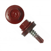 Саморез кровельный Daxmer 4,8х 35 RAL3005 (250 шт) вишня