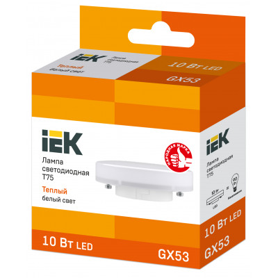 Лампа светодиодная LED 4Вт GX53 220B 4000K T75 таблетка IEK LLE-T80-4-230-40-GX53 Лампа светодиодная LED 4Вт GX53 220B 4000K T75 таблетка IEK LLE-T80-4-230-40-GX53