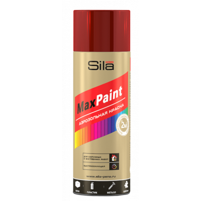 Эмаль аэроз. Sila HOME Max Paint универс. ВИШНЕВЫЙ 520мл RAL3003 Эмаль аэроз. Sila HOME Max Paint универс. ВИШНЕВЫЙ 520мл RAL3003