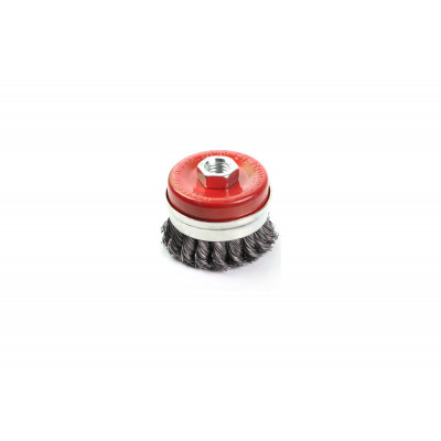 Щетка чашка усиленная для УШМ 75 мм, M14, витая проволока Gepard GP0860-75 STI Щетка чашка усиленная для УШМ 75 мм, M14, витая проволока Gepard GP0860-75 STI